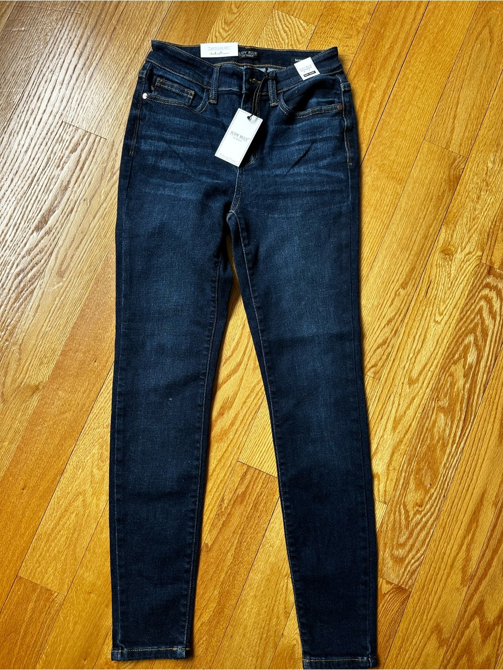 Judy Blue Dark Wash Skinny Jeans - Indigo Blue